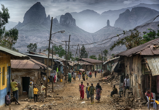 009 Dorf im Simien Gebirger