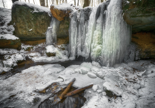 061 Pfersag Wasserfall im Winter