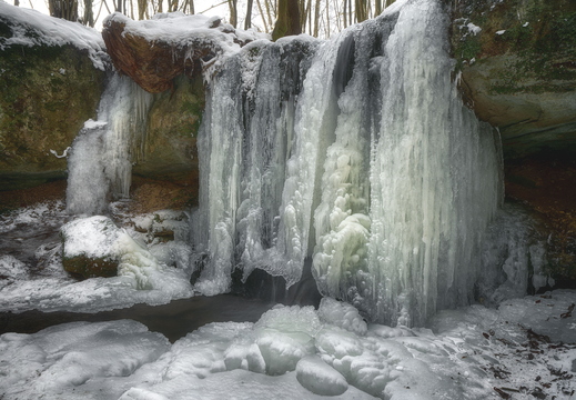 062 Pfersag Wasserfall im Winter